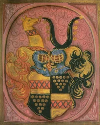 Coat of Arms of Noble Johann Friedrich (von Bawir) von Franckenberg (1678)